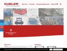 Tablet Screenshot of kugler-gmbh.de